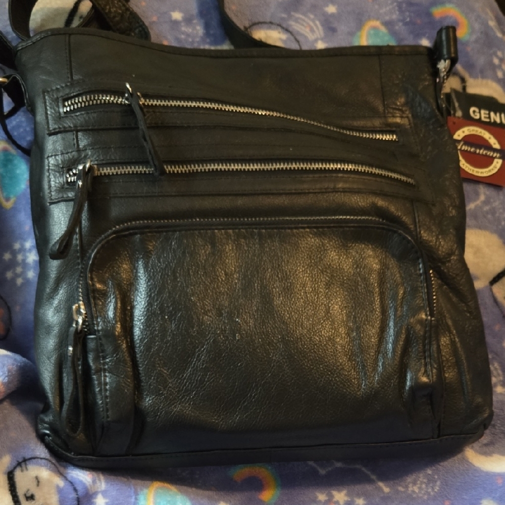 Leather Black Women's Bag - Picture 1 of 8